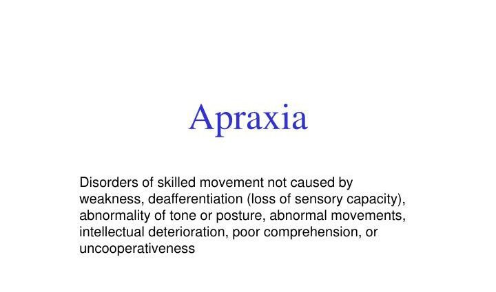 Apraxia: Definition, Causes, Treatment