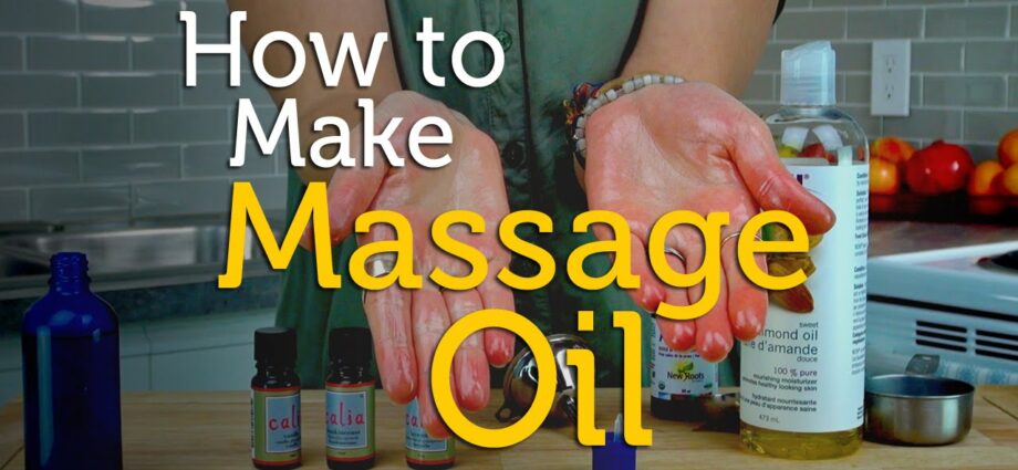 Aromatic massage oil. Video