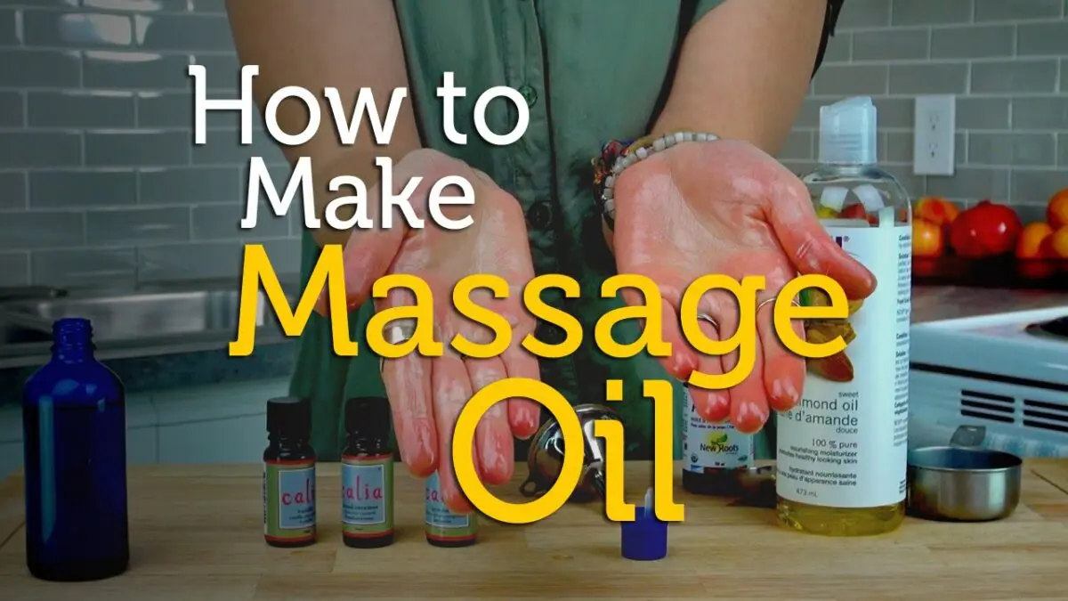 Aromatic massage oil. Video