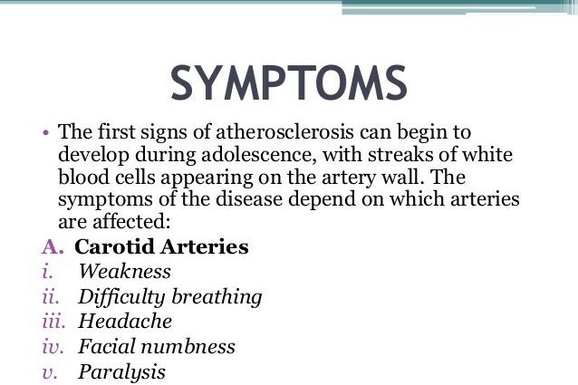 Arteriosclerosis: definisi sareng gejala