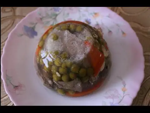 Aspic from the tongue: how to cook? Video tutorial