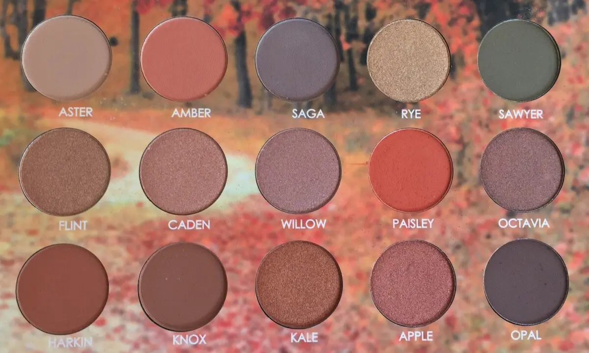 Autumn palettes of shadows, reviews