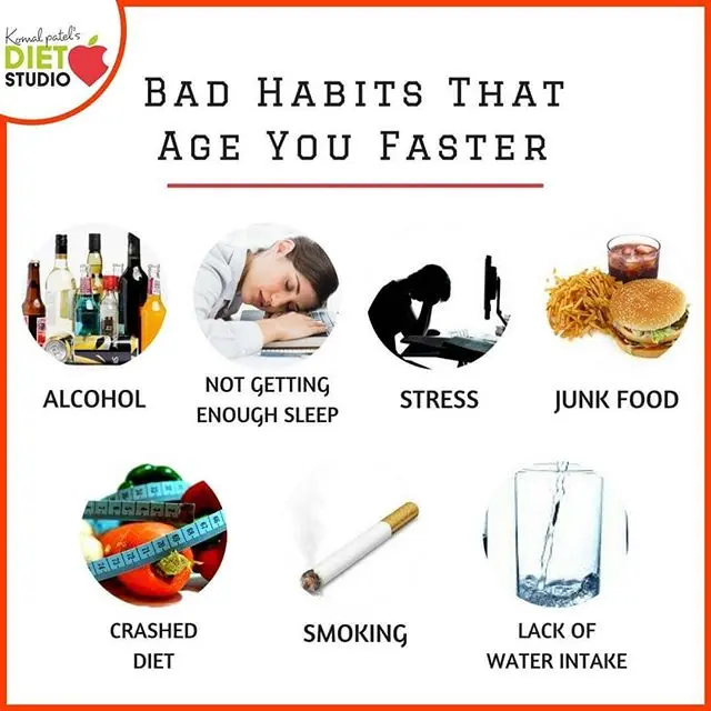 Bad habits that age