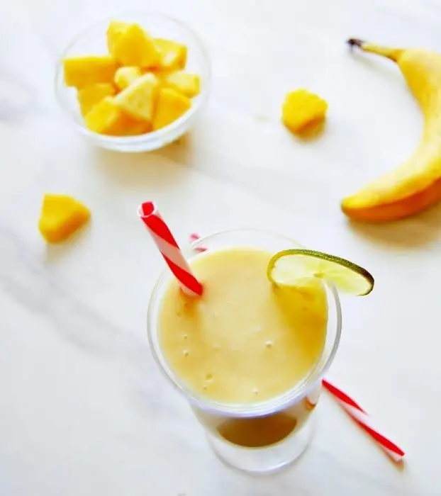 Banana Milkshake: A tropical treat. Video