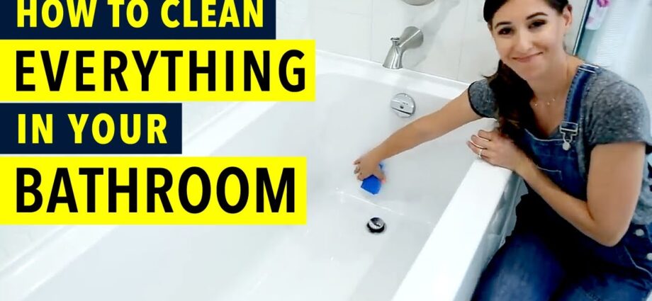 Bathroom cleaner: how to clean the bathroom? Video