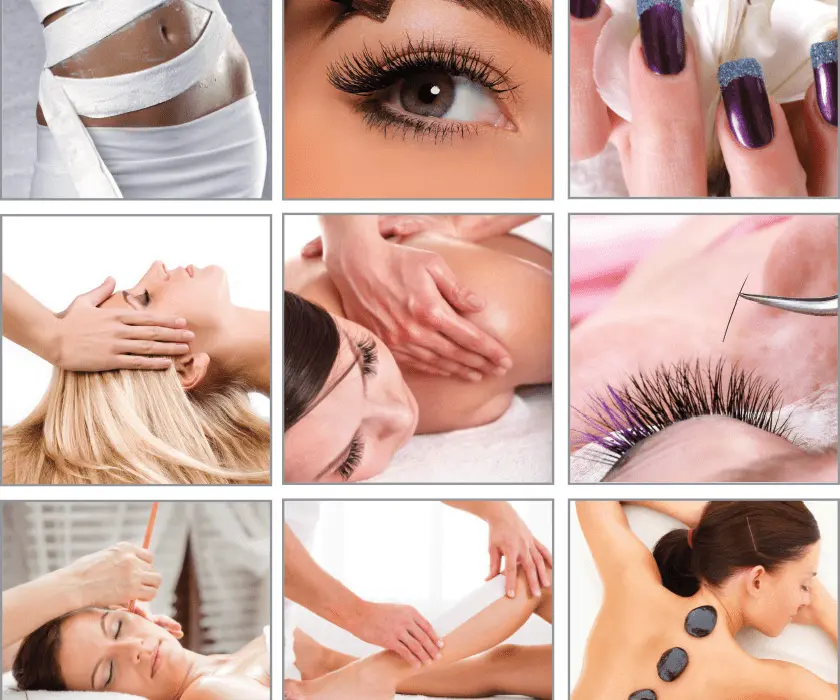 Beauty salon treatments