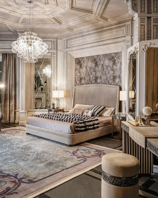 Bedroom in country style, neoclassicism, art deco: choosing the best