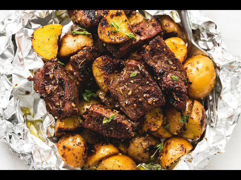 Beef baked in foil. Video recipes