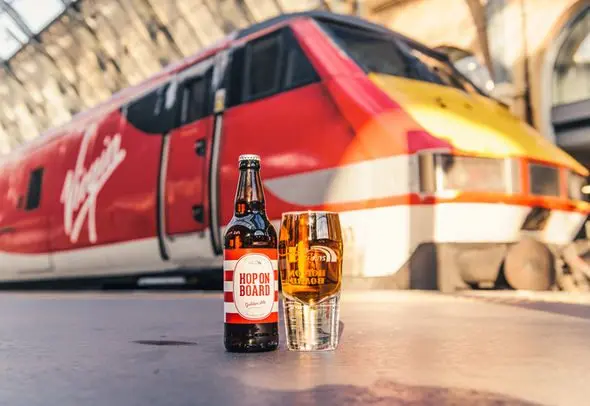 Beer and music on board a Train