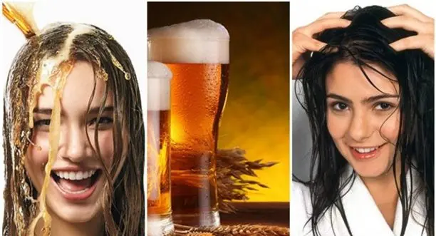 Beer hair masks