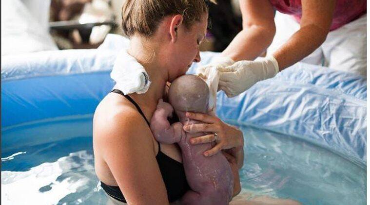 Benefits of water birth. Video