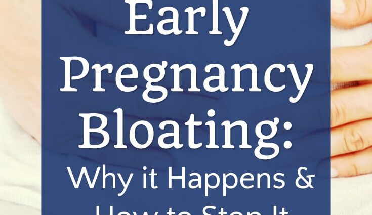 Bloating during pregnancy, below