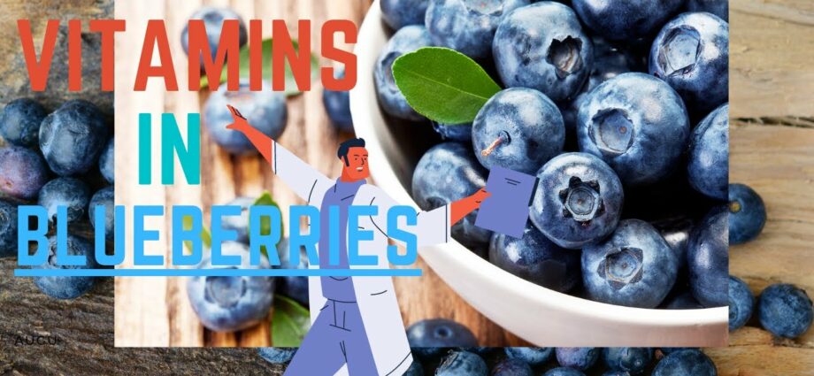 Blueberries are a source of vitamins. Video