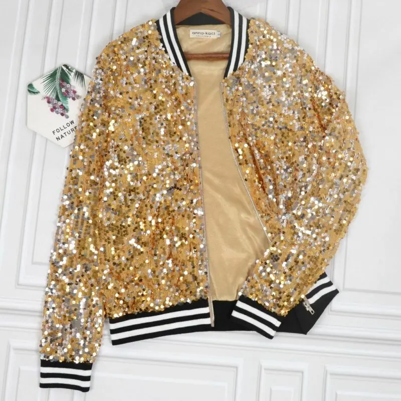 Bright jacket with sequins. Video