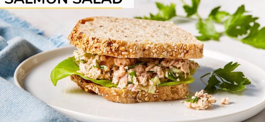 Canned salmon salad: recipe video