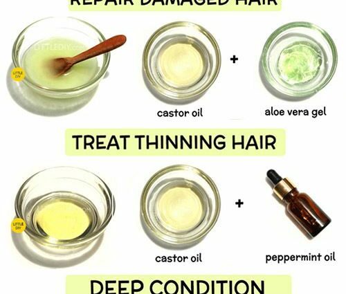 Aceite de ricino contra la caída del cabello: recetas para mascarillas. Video