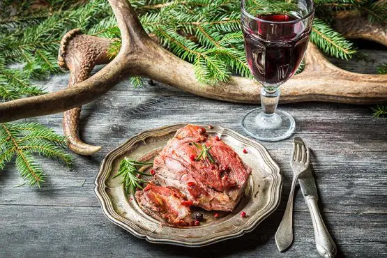 Caution when preparing game meat. Video