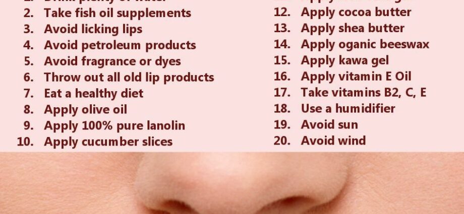 Chapped lips: what remedy for dry lips?