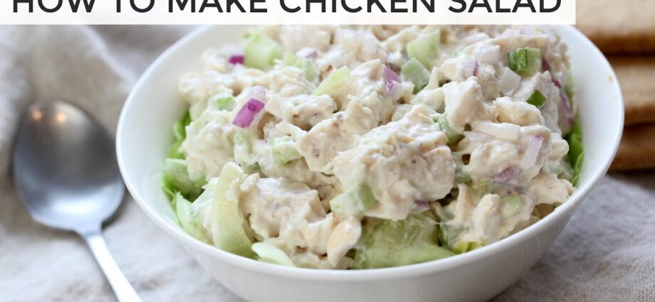 Chicken and celery salad. Video