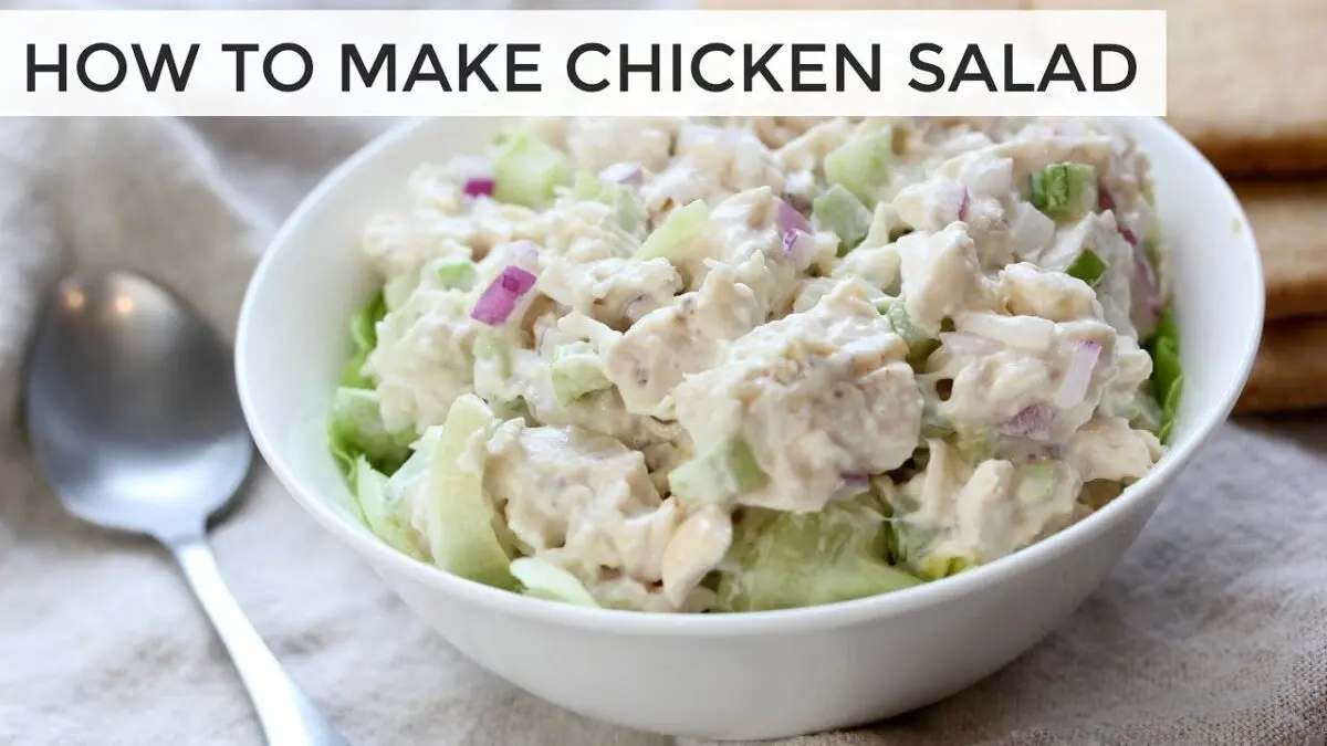 Chicken and celery salad. Video