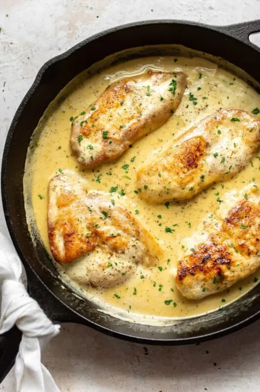 Chicken in honey mustard sauce. Video recipe