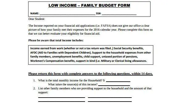 Child allowance for low-income families: monthly, documents