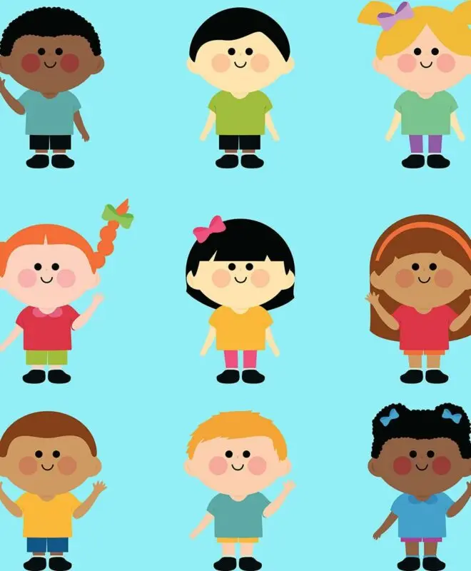 Children do not see the differences between people with different skin colors.