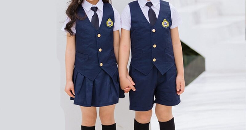 Children of stars in school uniform