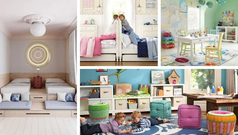 Children&#8217;s room for children of different sexes: what should be, for two, layout