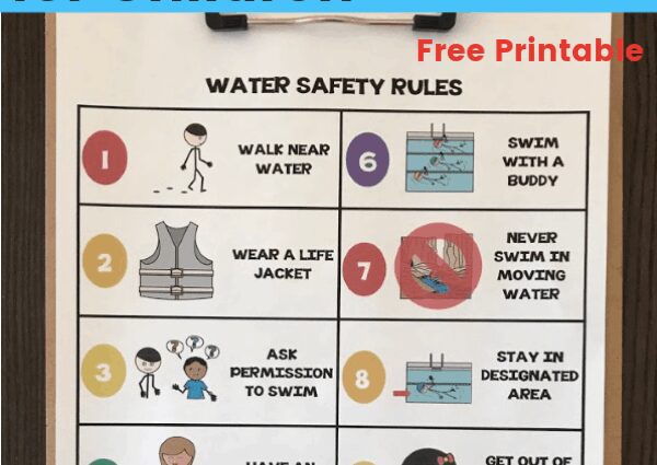 Children&#8217;s safety: rules of conduct on the water