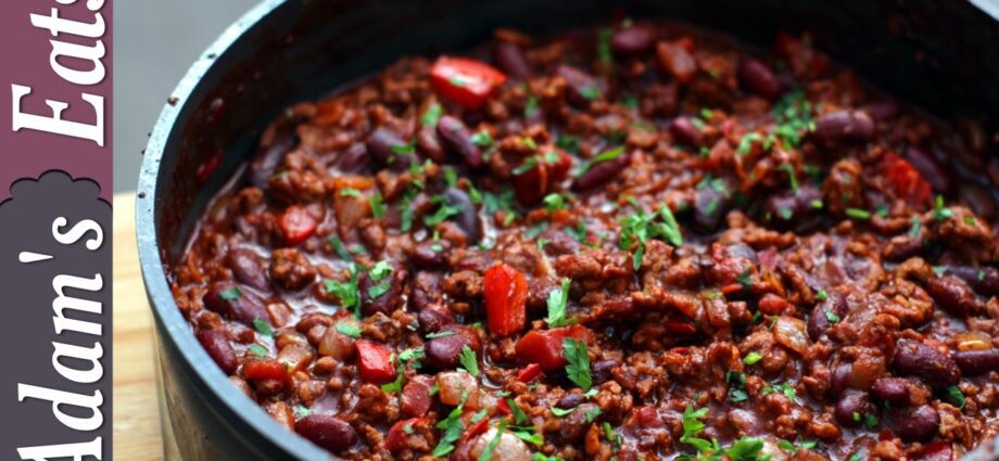 Chili con carne: recipe for cooking. Video