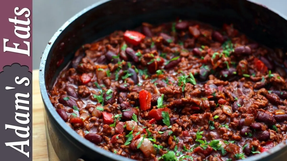 Chili con carne: recipe for cooking. Video