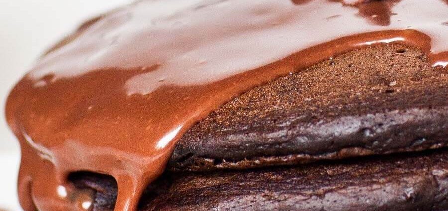 Chocolate pancakes. Video recipe