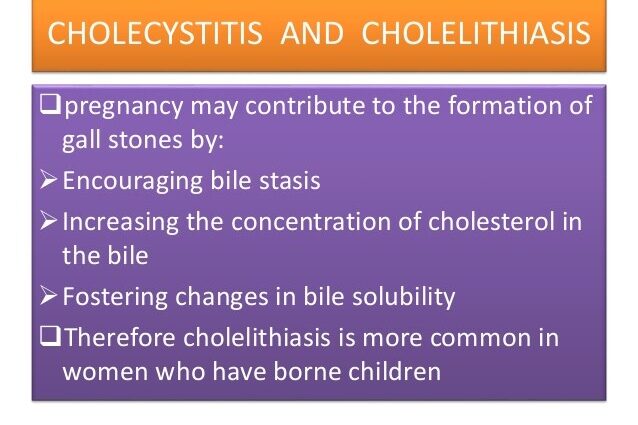 Cholecystitis during pregnancy