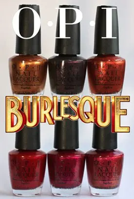 Christina Aguilera &#8220;Burlesque&#8221;: varnishes from OPI