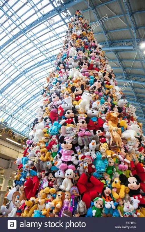 Christmas decorations: toys from London