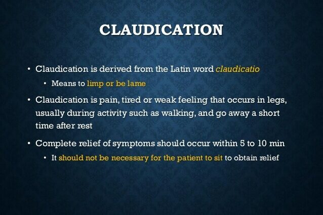 Claudication: Definition, Causes, Treatment