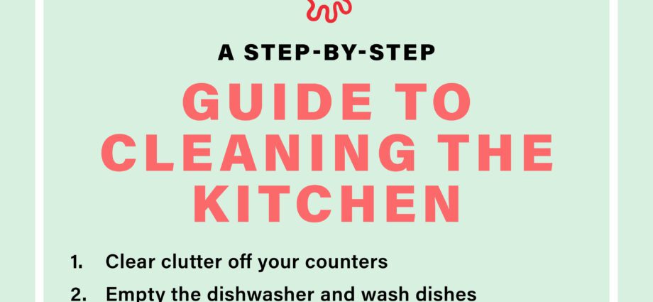 Express cleaning: how to clean the kitchen in 10 minutes