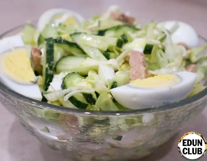 Cod liver salad: fish day. Video