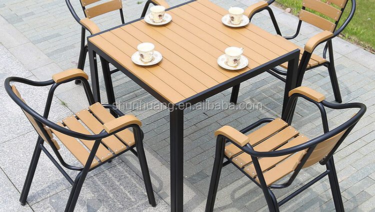 Comfortable plastic garden furniture