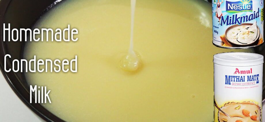 Condensed milk cream. Video