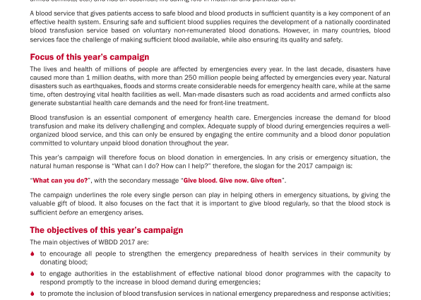 Conditions of access to blood donation: we disentangle the true from the false!