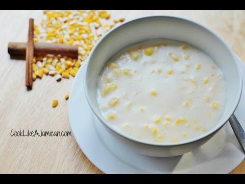 Corn porridge on the water. Cooking video