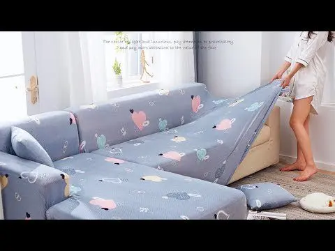 Corner sofa cover: how to sew? Video