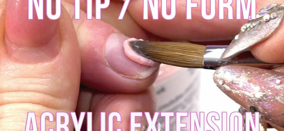 Correction of extended nails at home. Video