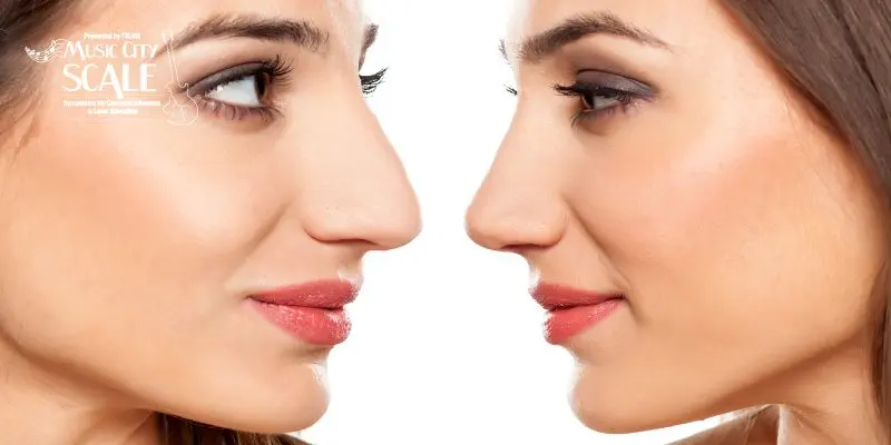 Correction of the shape of the nose with makeup. Video