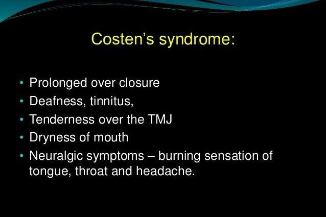Syndrome Costen