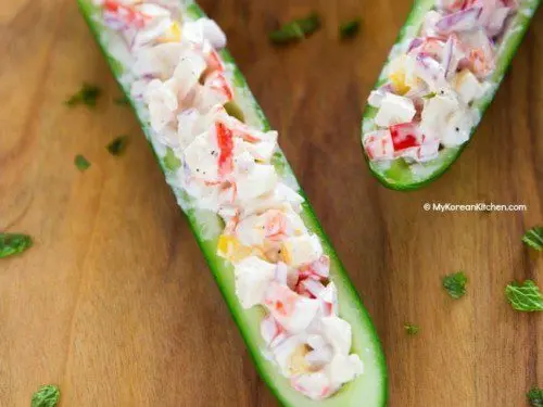 Crab salad with cucumber: recipe. Video