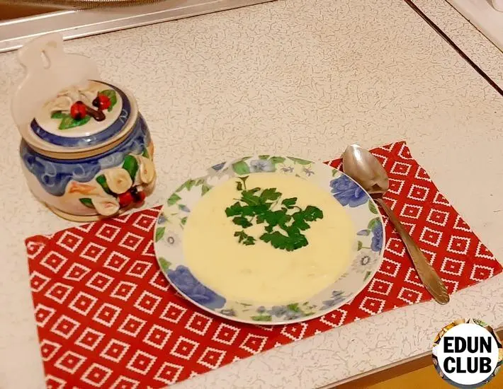 Cream cheese soup. Video
