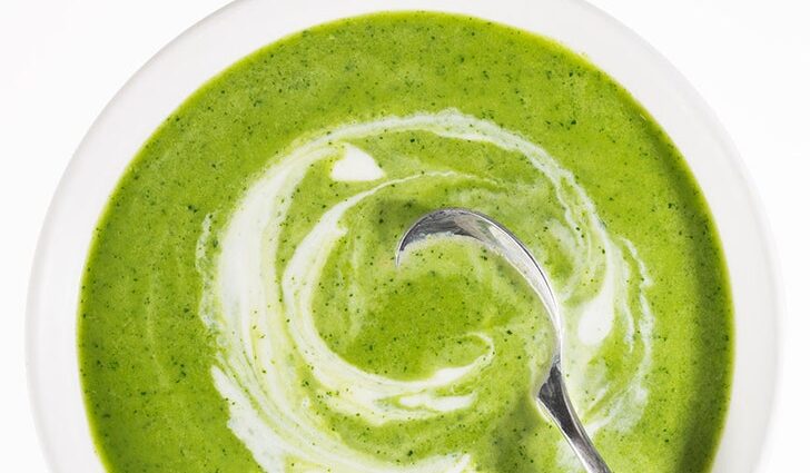 Creamy watercress soup